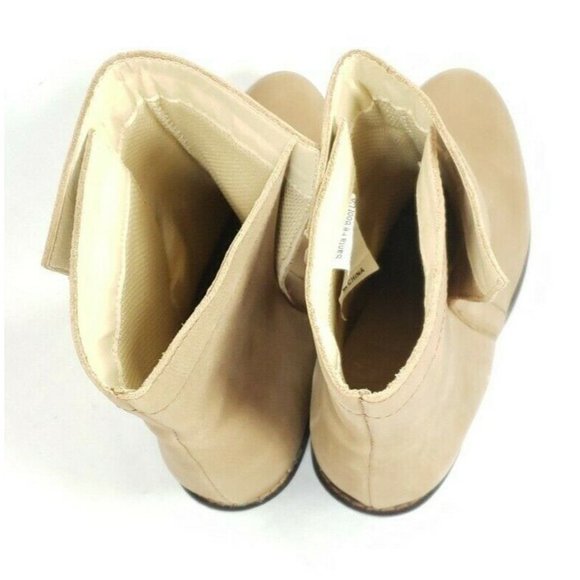 Santa Fe Boot Co. Heeled Ankle Boots Women's Size 9 Tan Leather Slip On - Picture 7 of 8